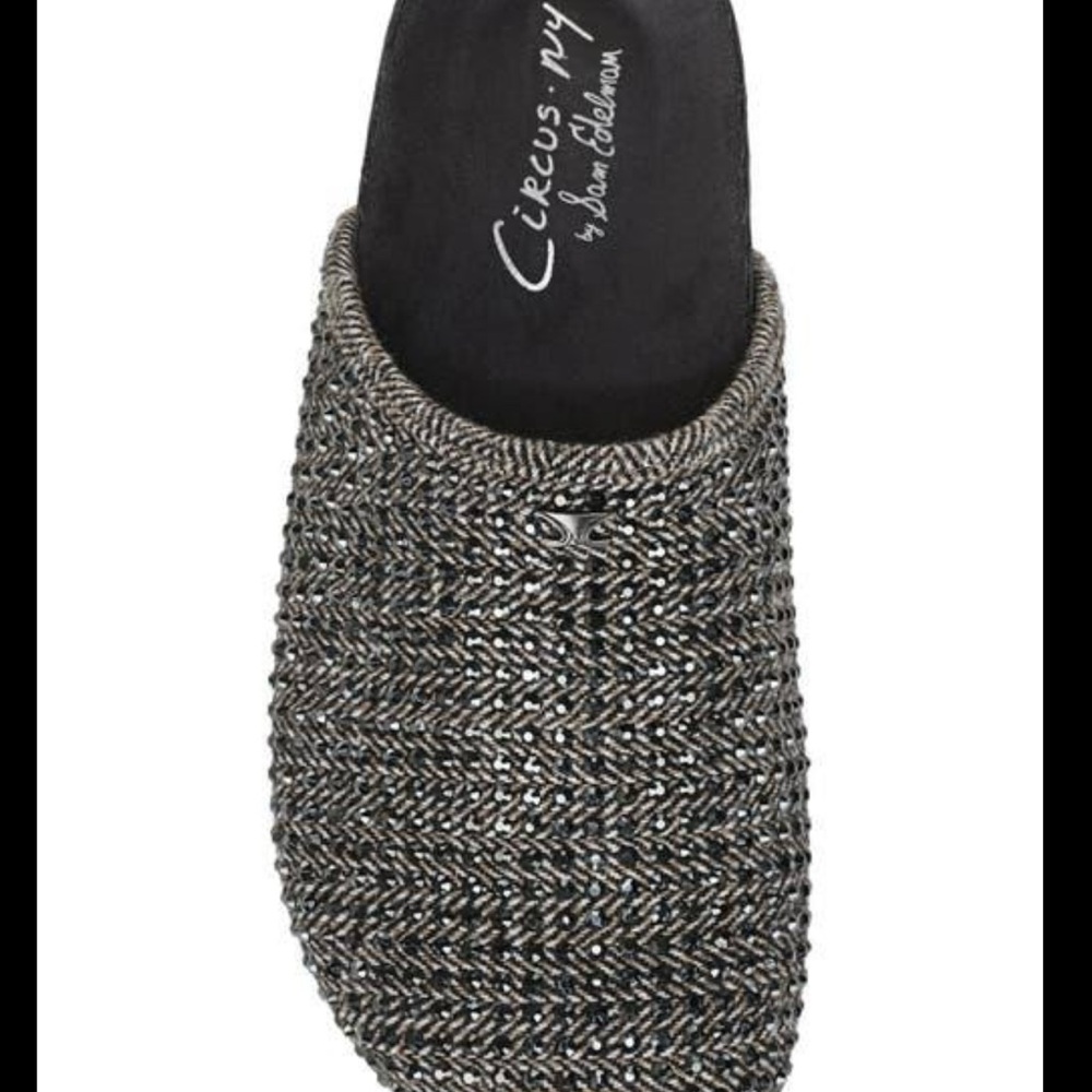 Circus by Sam Edelman Elegant Black Charcoal Gray Multi Slip-On Shoes - Picture 8 of 11